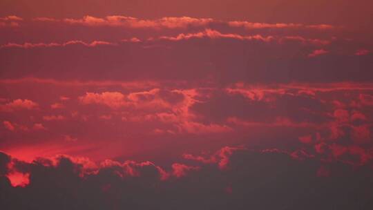 红色日出天空延时夕阳日出日落