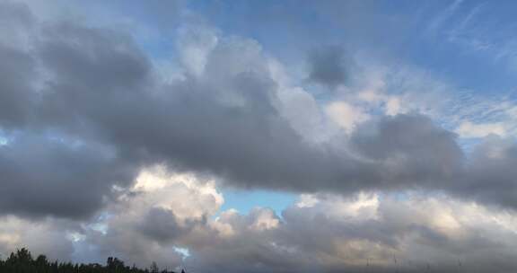 平潭海岛上的蓝天白云