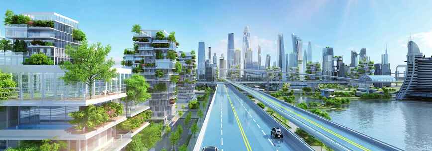 16三维科技生态城市建筑