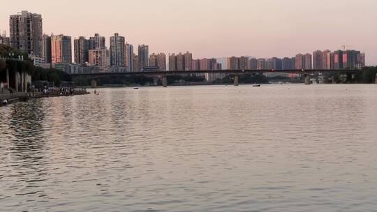 衡阳湘江江景 城市天际线