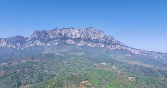 庐山旅游绿道视角五老峰航拍