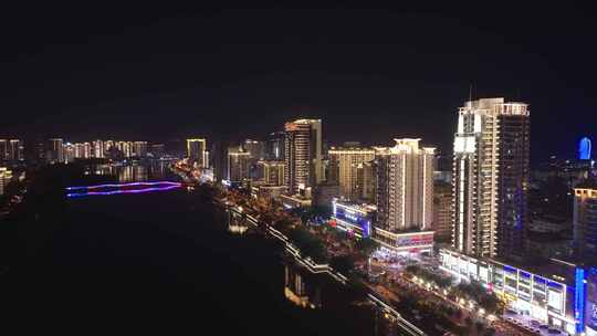 三亚情人颂商业街 金润广场 夜景