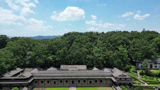 航拍湖南曾国藩故居4A景区