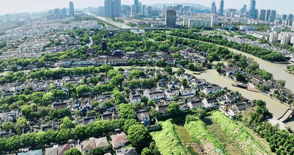 【正版素材】苏州寒山寺京杭运河0688