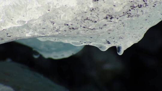 冰川融化滴水