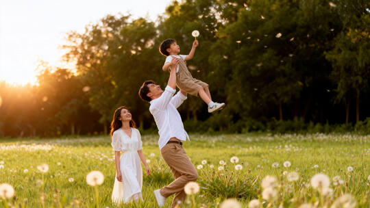 蒲公英下的亲子时光