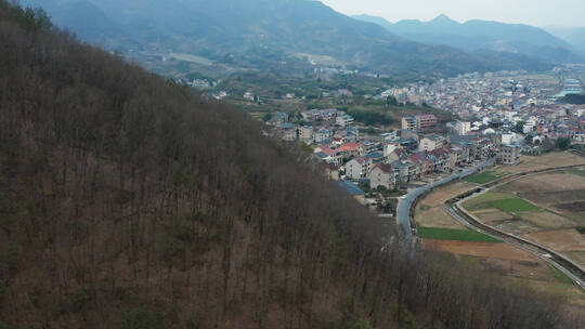 杭州建德三都镇卸比山村乡村风光航拍合集