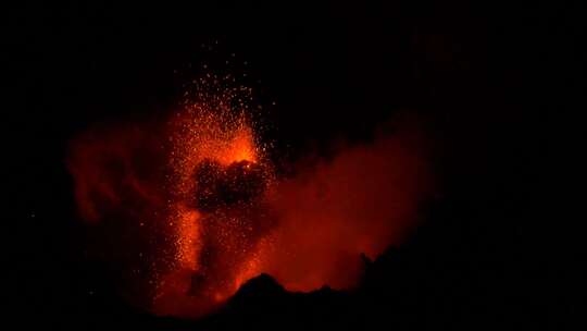 火山喷发升格视频素材模板下载