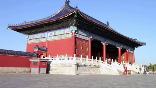 北京天坛公园里的中式建筑(2)