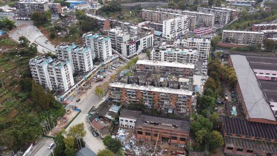 航拍湖北宜昌西陵区城区建设