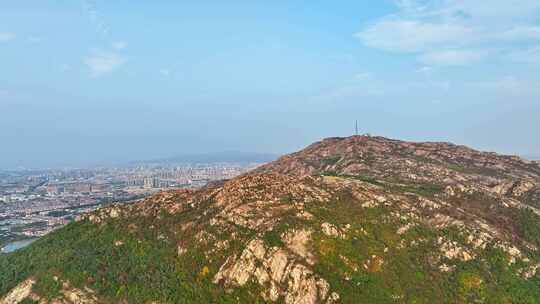 航拍连云港桃花涧风景区