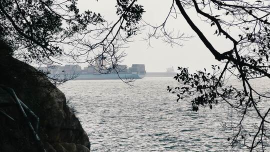 香港大海边的风景