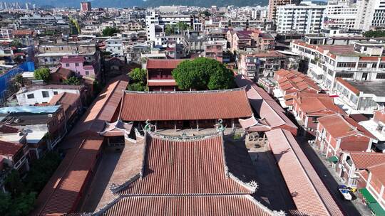 泉州天后宫航拍德济门遗址泉州寺庙古建筑