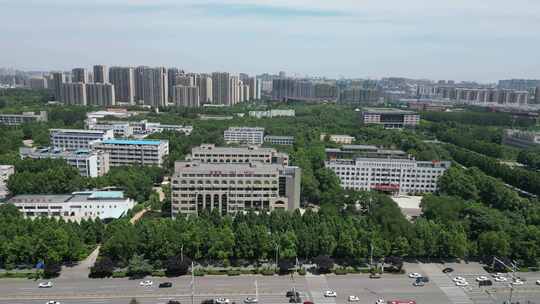 航拍山东聊城大学东校区