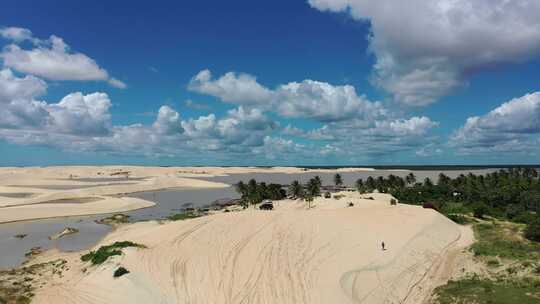 杰里科阿科阿拉塞阿拉巴西。著名旅游目的地的夏季海滩风景优美。