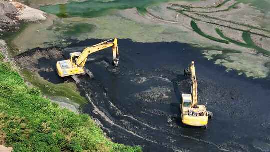 河道污染治理视频素材模板下载