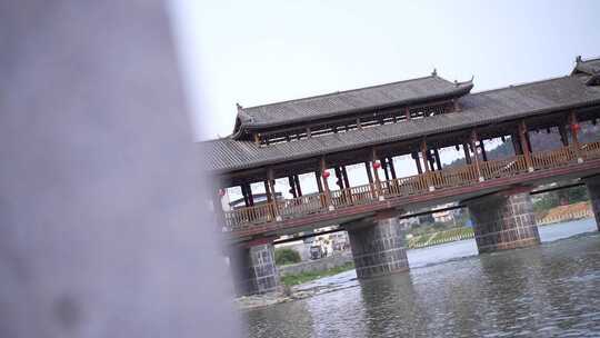 古建筑复古风雨桥