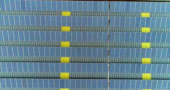 航拍太阳能电池板