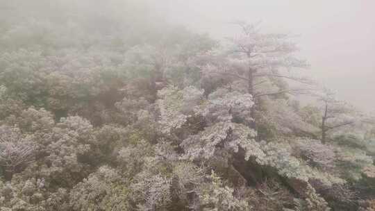 安徽黄山索道缆车雪山美景风景视频素材