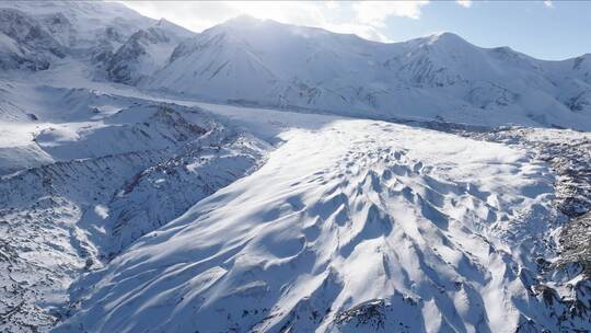 阿尼玛卿冰川 雪山高清在线视频素材下载