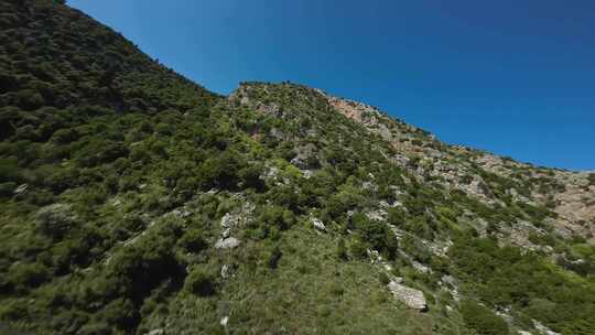 山，草，岩石，无人机