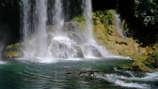 自然风光 大自然瀑布 森林瀑布 山涧瀑布