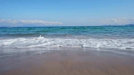 海滩沙滩海边大梅沙