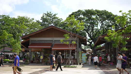 泰国清迈曼谷街道城市市集市场