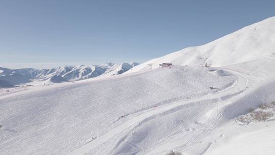 新疆滑雪·雪山4K航拍