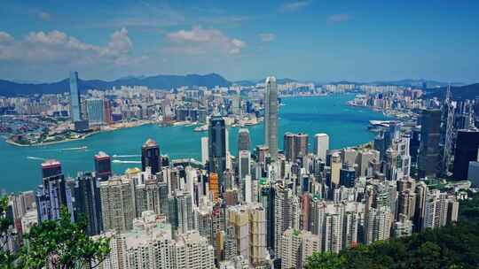 【正版素材】香港大景全景大气俯拍