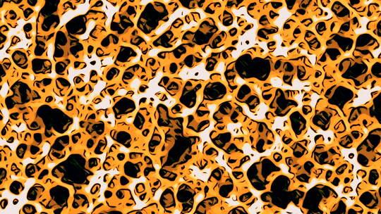 抽象的彩色表面有许多小气泡。运动。缓慢移