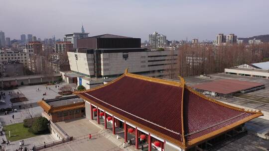南京博物院航拍视频素材模板下载