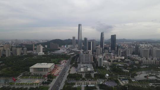 暴雨将至的城市