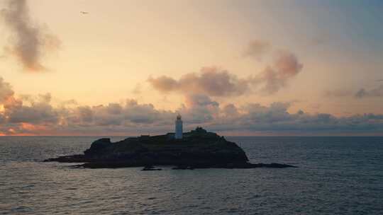 灯塔，海岸，海洋，天空