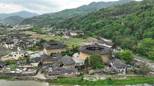 福建土楼(南靖)景区云水谣景区航拍