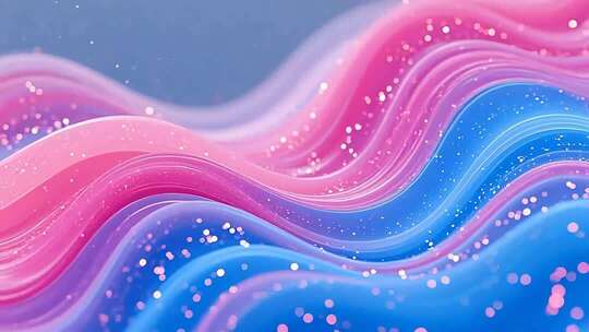 粉蓝渐变流体粒子背景素材
