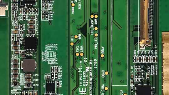 电路板微距特写