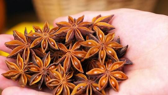 八角 香料八角 香料视频素材 香辛料