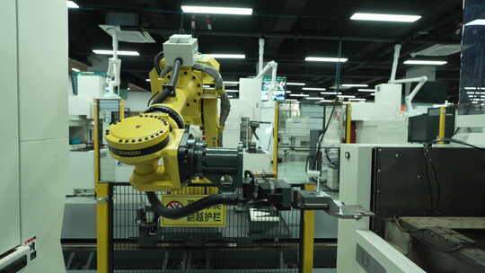 机械手臂 工业 机器人 制造业 智能 工厂视频素材模板下载