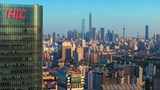 五角场 上海杨浦区  高架 城市交通车流高清在线视频素材下载