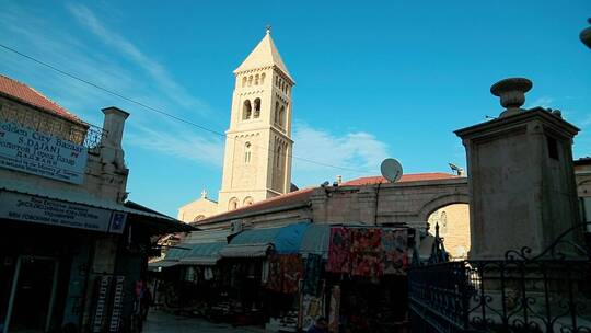 耶路撒冷老城街道视频素材模板下载
