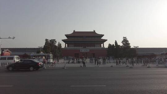 北京紫禁城故宫博物院游玩4K实拍镜头视频素材模板下载