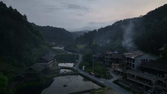 皇都侗文化村建筑航拍