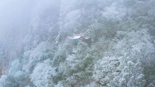 航拍昆明雪景镜头合集