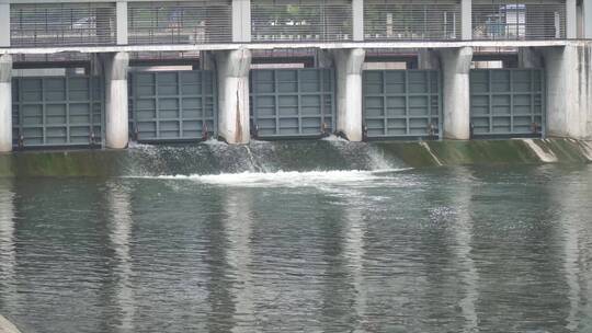水坝水库污水处理厂水闸水利工程视频素材模板下载