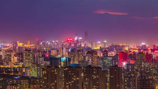 新疆乌鲁木齐夜景新地标宝能城