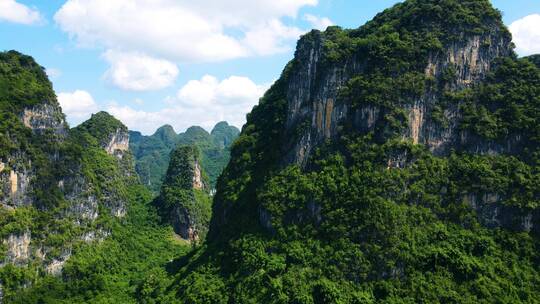 广西桂林山水十里画廊遇龙河美丽乡村