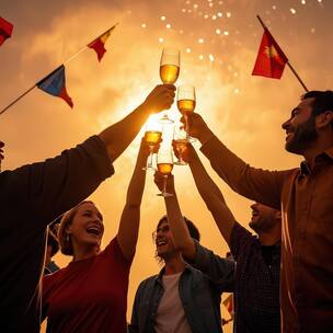 年会庆典 党政党建片头 5秒开场logo