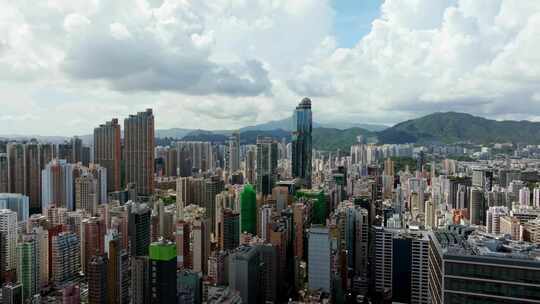 香港旺角航拍大景