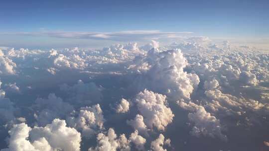 飞机视角看云层视频素材模板下载